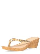 Dorothy Perkins Gold 'venti' Gem Wedges