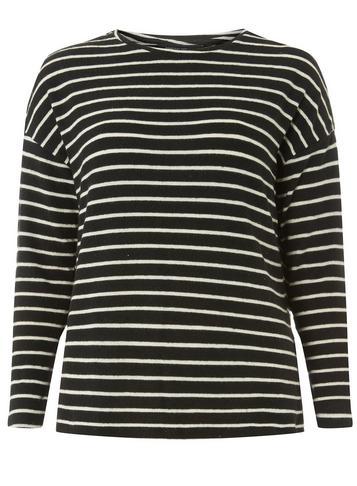 Dorothy Perkins Monochrome Striped Cut And Sew T-shirt