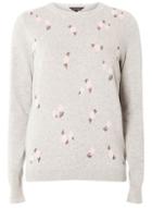 Dorothy Perkins Grey Floral Print Jumper