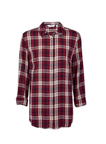 Dorothy Perkins *tall Red Check Print Shirt