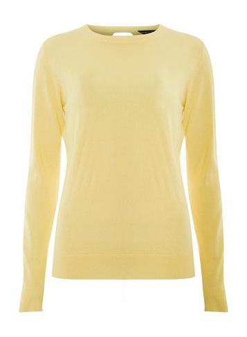 Dorothy Perkins Yellow Soft Wrap Back Jumper