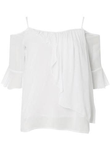 Dorothy Perkins *noisy May White Cold Shoulder Top