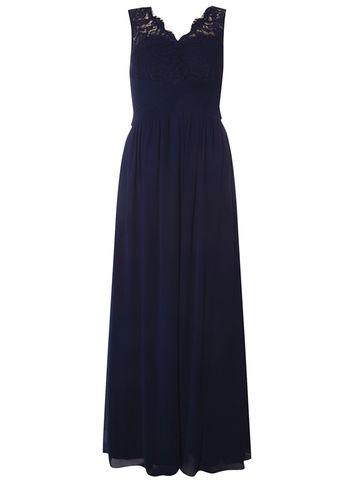 Dorothy Perkins *showcase Navy Josie Lace Maxi Dress