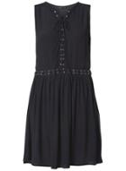 Dorothy Perkins *first & I Navy Lace Up Dress