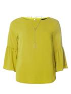 Dorothy Perkins Lime Necklace Top