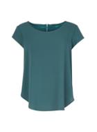 *only Dark Green Woven T-shirt