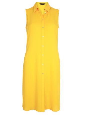 Dorothy Perkins Yellow Sleeveless Shirt Tunic
