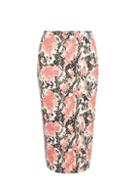 Dorothy Perkins Multi Coloured Coral Snake Print Pencil Skirt