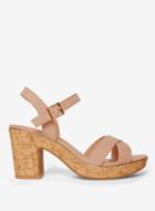 Dorothy Perkins Wide Fit Blush Romy Sandals