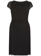 Dorothy Perkins *billie & Blossom Curve Black Chiffon Dress