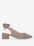 Dorothy Perkins Widefit Grey Gossip Bow Court Shoes