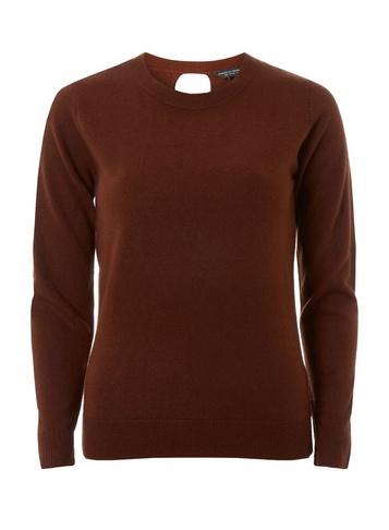 Dorothy Perkins Brown Soft Wrap Back Jumper