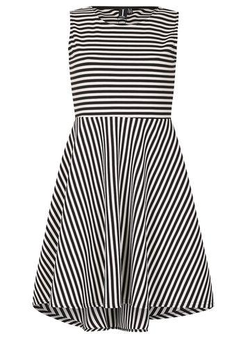 Dorothy Perkins *izabel London Black And White Skater Dress