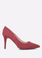 Dorothy Perkins Wide Fit Burgundy Electra Court Shoes