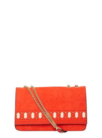 Dorothy Perkins Red Laser Cut Crossbody Bag