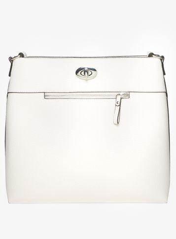 Dorothy Perkins White Lock Cross Body Bag