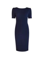 Dorothy Perkins Navy Ruched Sleeve Bodycon Dress