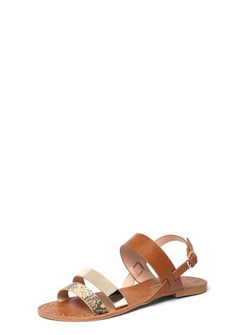 Dorothy Perkins Tan 'frankie' Wide Fit Sandals