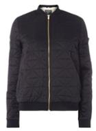 Dorothy Perkins *tall Navy Faux Fur Lined Bomber Jacket