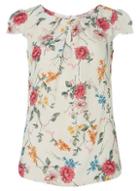 Dorothy Perkins *billie & Blossom Tall White Floral Print Crepe Shell Top