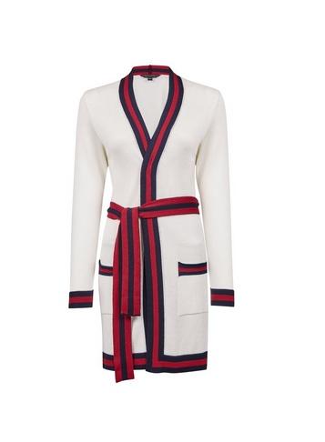 Dorothy Perkins Cream Stripe Tipped Cardigan