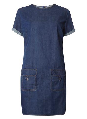 Dorothy Perkins Midwash Denim Shift Dress