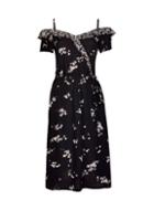 Dorothy Perkins Black Ditsy Floral Print Wrap Dress