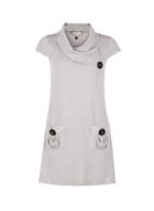 *billie & Blossom Grey Button Collar Tunic