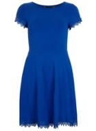 Dorothy Perkins Blue Lace Trim Dress