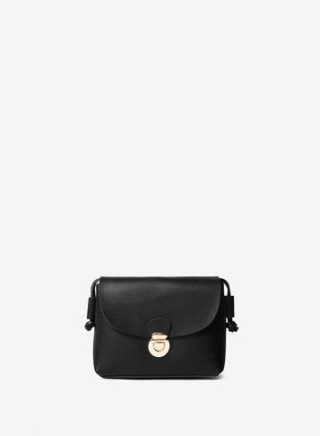 Dorothy Perkins Black Pushlock Crossbody Bag