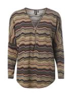 Dorothy Perkins *izabel London Multi Beige Batwing Top