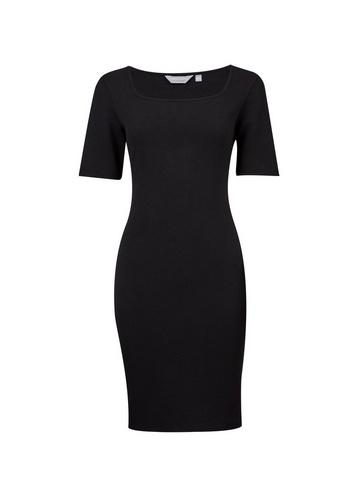 Dorothy Perkins Petite Black Square Neck Bodycon Dress