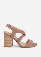Dorothy Perkins Taupe Spye Crossover Heel Sandals