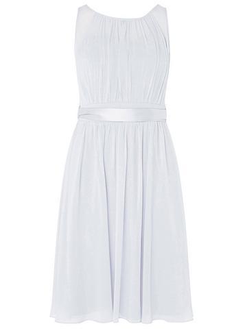 Dorothy Perkins *showcase Dove Grey 'beth' Midi Prom Dress