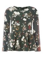 Dorothy Perkins *only Green Floral Print Blouse