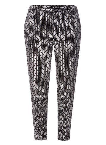 Dorothy Perkins Black And Ivory Dash Trousers