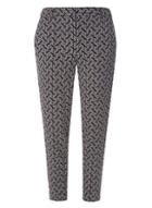 Dorothy Perkins Black And Ivory Dash Trousers