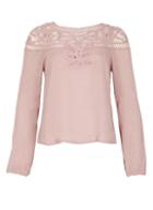 Dorothy Perkins *izabel London Dusky Pink Vintage Top