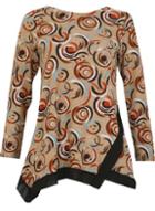 Dorothy Perkins *tenki Brown Geo Circle Jumper