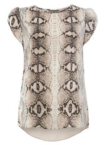 Dorothy Perkins Snake Print Soft Tee