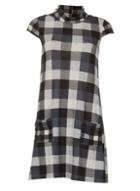 *izabel London Multi Grey Cowl Neck Shift Dress