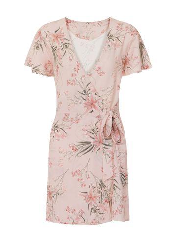 Dorothy Perkins *girls On Film Multi Coloured Print Wrap Dress