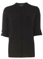 Dorothy Perkins Black One Pocket Shirt