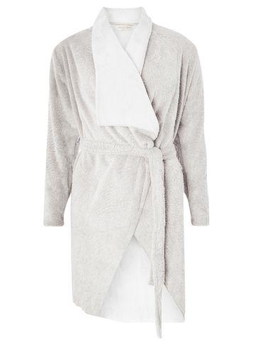 Dorothy Perkins Grey Waterfall Dressing Gown