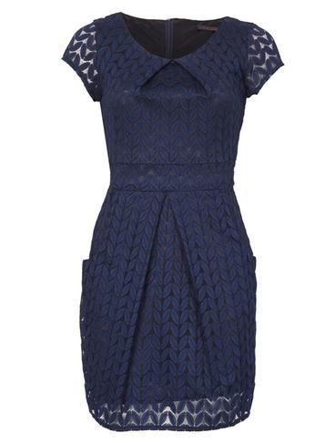 Dorothy Perkins *tenki Navy Plain Tulip Bodycon Dress