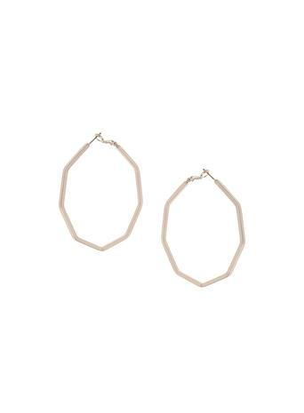 Dorothy Perkins Hexagon Hoop Earrings