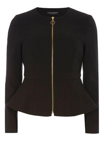 Dorothy Perkins Black Peplum Jacket