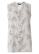 Dorothy Perkins Grey Floral Sleeveless Shirt