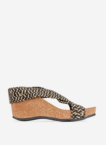 Dorothy Perkins Black Radha Stretch Wedges