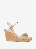 Dorothy Perkins Gold 'rita' Wedge Sandals